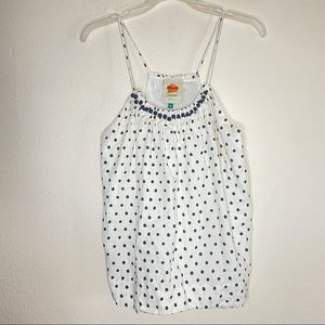 Farm Rio Polka Dot Onca Linen Blouse